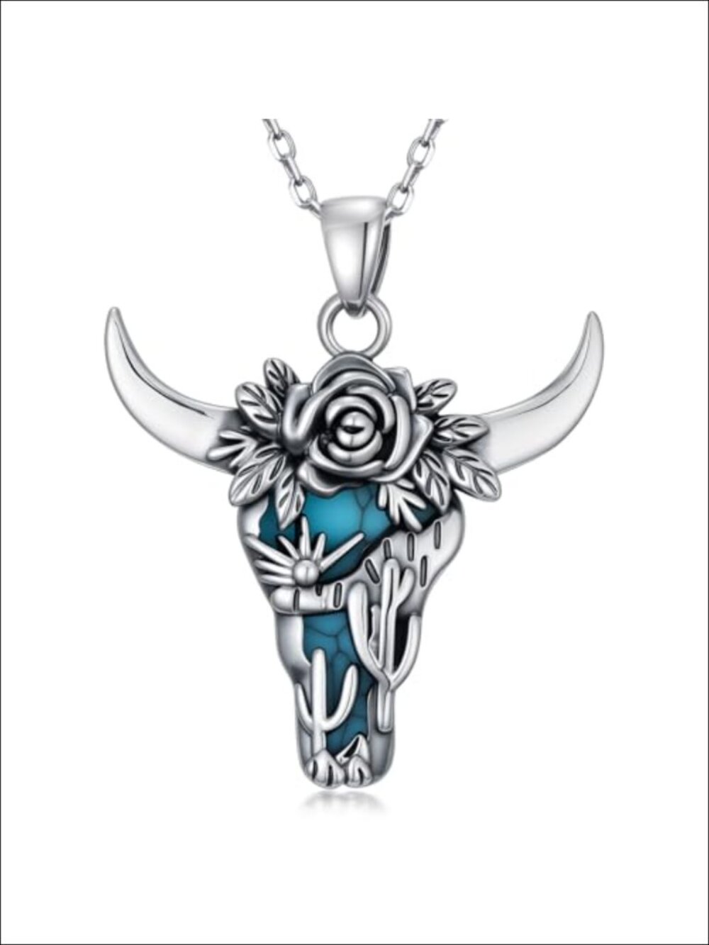 925 Sterling Silver Western Horsehoe Pendant Necklace - Cowgirl Jewelry Gift
